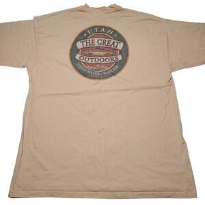 Vintage Utah The Great Outdoors Nature Clean Air Pure Water SDI T-Shirt 90's